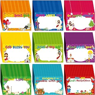 Harloon 270 Pcs Bible Verse Name Tag Stickers for Desk God Bless Self Adhesive
