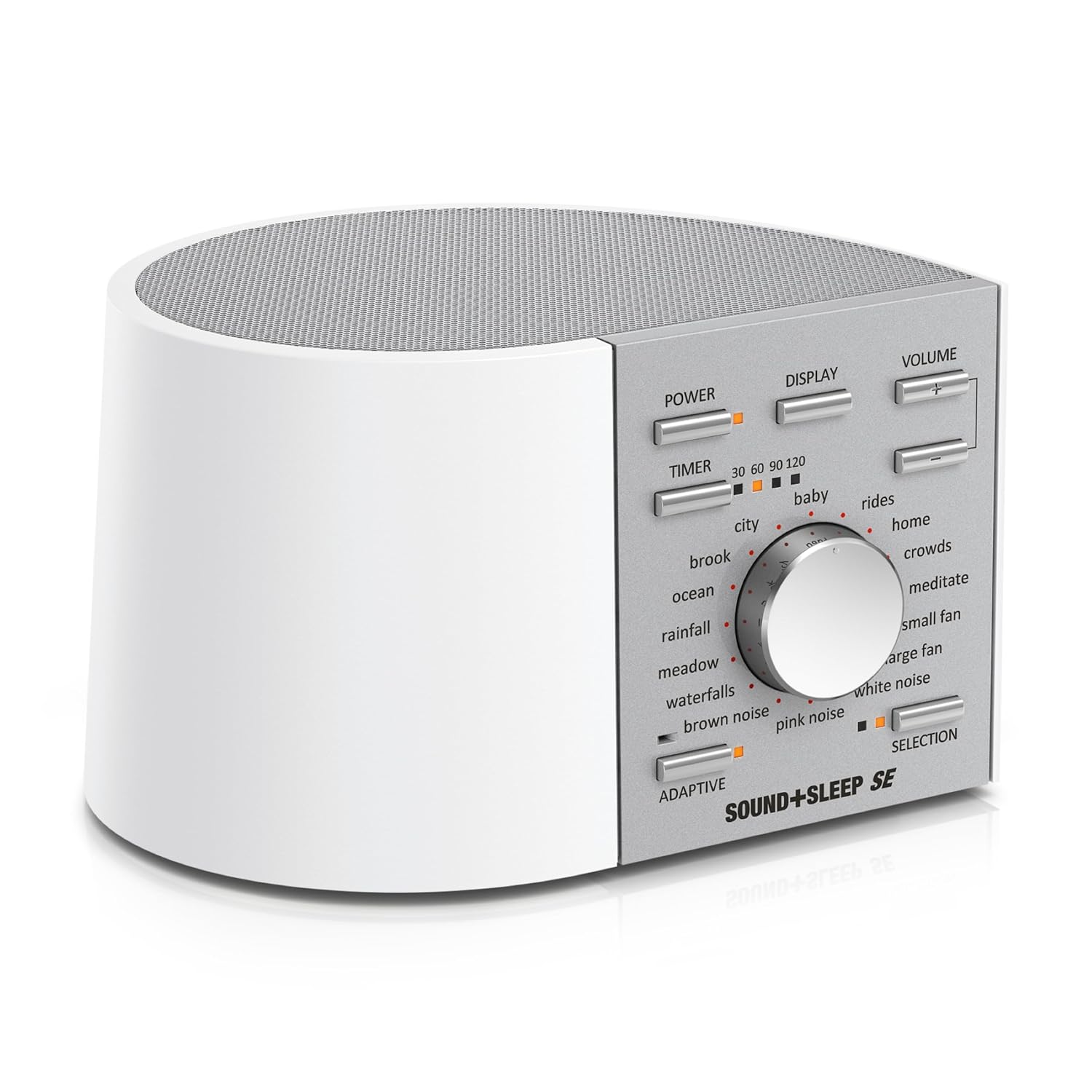 Sound+Sleep SE Special Edition High Fidelity Sleep Sound Machine with Real Non-Looping Nature Sounds, Fan Sounds, White, P