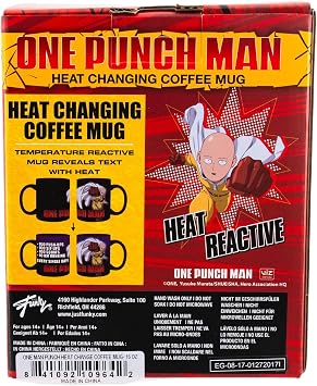 JUST FUNKY One Punch Man Heat Changing 16oz Ceramic Coffee Mug