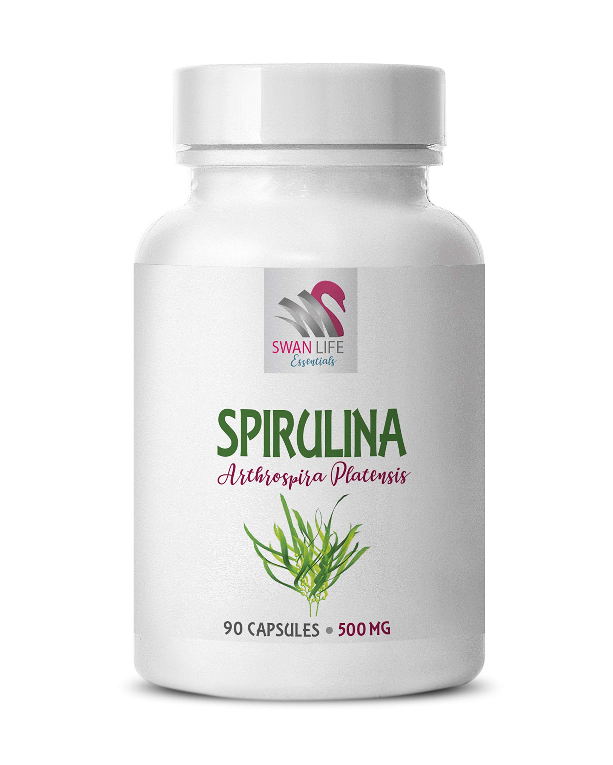 spirulina - spirulina powder - organic Immune support supplement - SPIRUILINA 500MG - chlorella spirulina, spirulina 500mg capsules, spirulina herbal supplements, chlorella herbal supplements - 1B