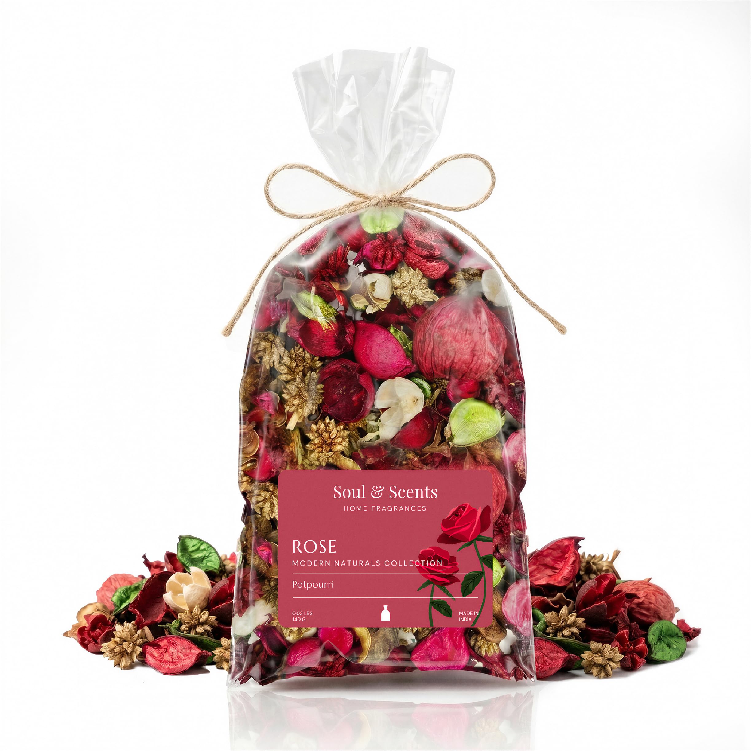 Soul & Scents Rose Potpourri - Natural Fragrance -1
