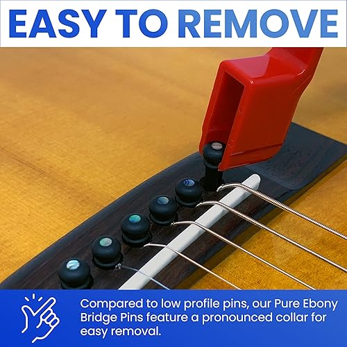 Miniatura 28 de Crosby Pines de puente de hueso puro ranurado para guitarra acústica de 6 y 12 cuerdas