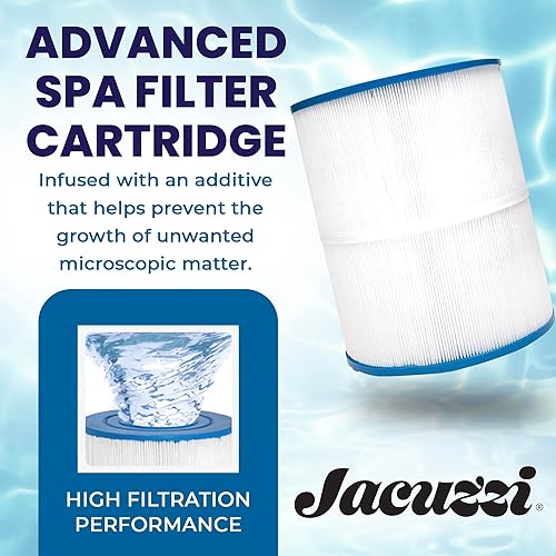 Miniatura 2 de Jacuzzi ProClassic - Cartucho plisado enjuagable de 50 pies cuadrados, filtro de spa de repuesto 6541-853J, se adapta a jacuzzis J-200 2023+, medios