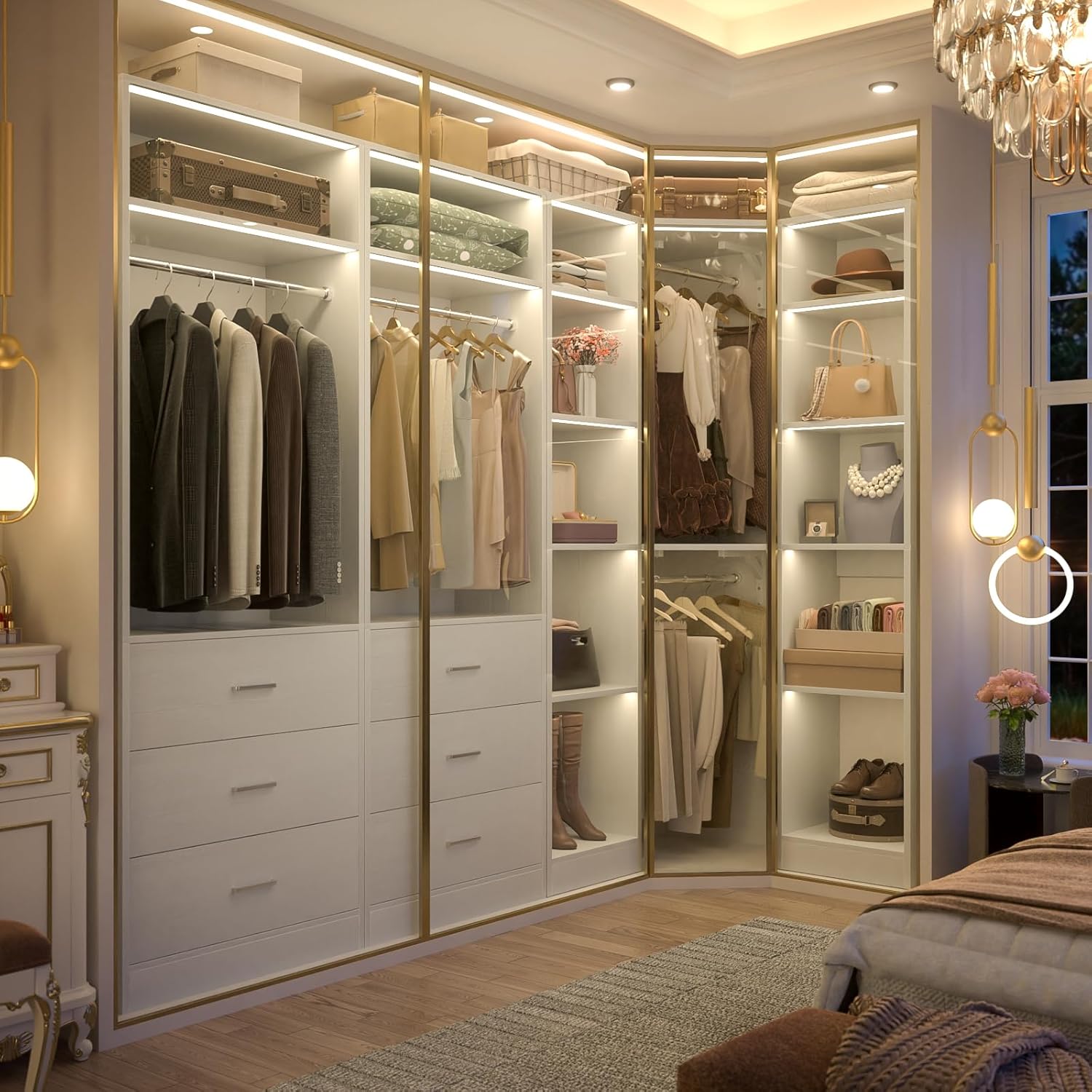 Besiost Corner Closet System DKY-95+DKY-96*2 Instruction Manual