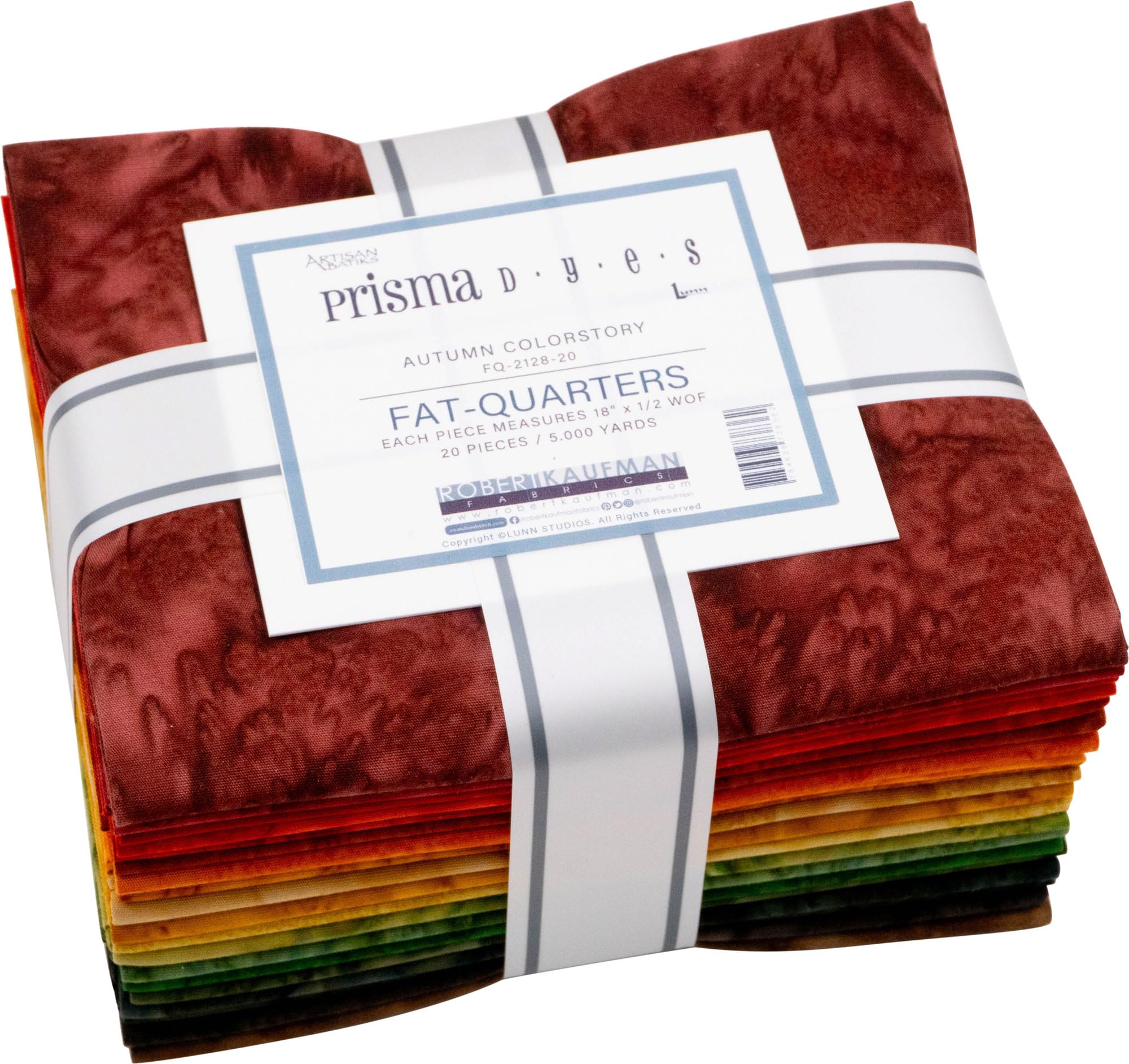 Lunn Studios Artisan Batiks Prisma Dyes Autumn 20 Fat Quarters Robert Kaufman Fabrics FQ-2128-20, Assorted