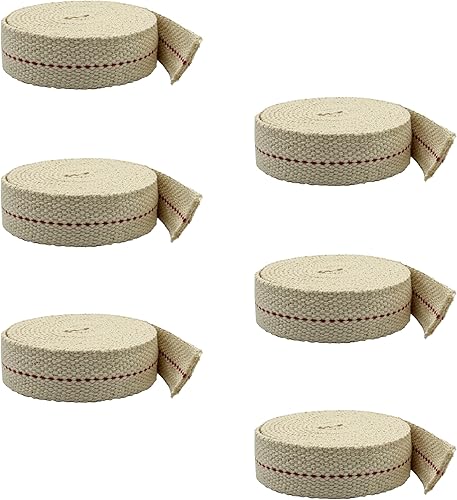 Light of Mine - Rollo de mecha plana 100% algodón de 78 pulgadas para linternas a base de aceite de parafina o queroseno y lámparas de aceite con