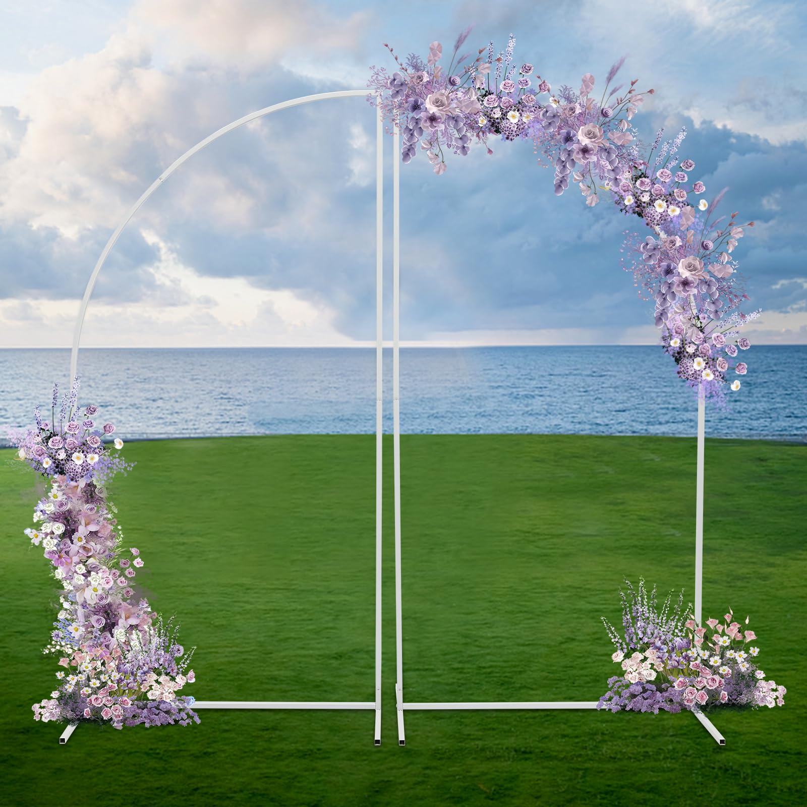 Metallrahmen Hochzeit Bogen Blume Rahmen, Garten Bogen, Photo Booth Hintergrund Stand,Eignet Sich Fotografien, Heiratsanträge, Eröffnungsfeiern, Gartendekorationen Anlässe Außenbereich.