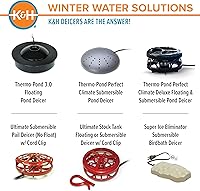 Vista 8 de K&H Pet Products Descongelador de tanque con clip de cable rojo 1000W