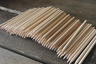 Hardwood Birch Candy Apple Sticks Pkg of 100, (Made in USA) Trophy Brand