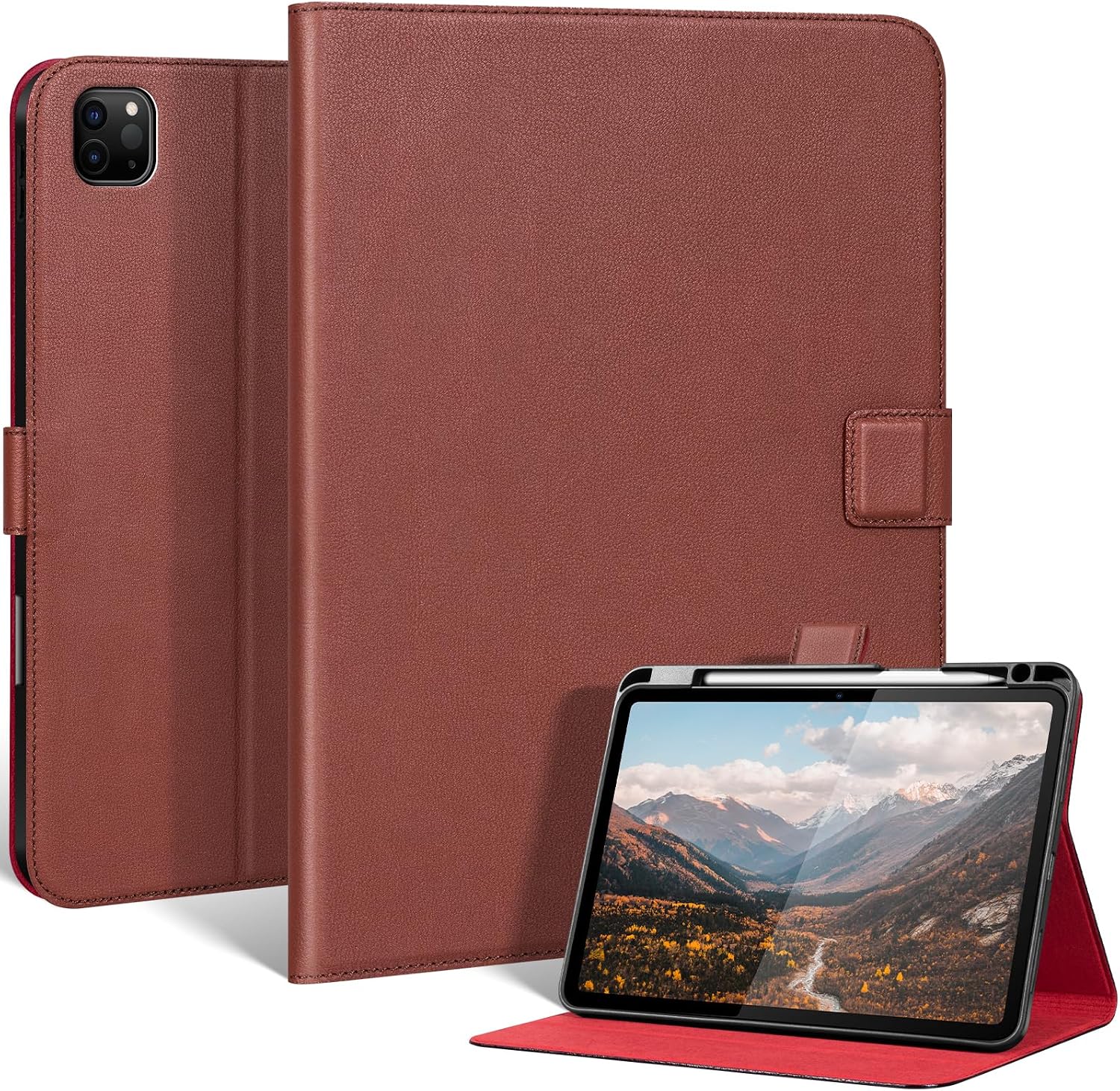 Leather Case for iPad Pro 11" 4th/3rd/2nd/1st Gen(2018-2022)
