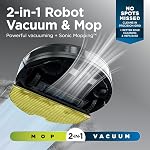 Shark RV2610WACA AI Ultra 2-in-1 Robot sous vide et Mop avec XL HEPA Base auto-suffisante, sans sac, 60-Day Capacité, Matrix Navigation propre