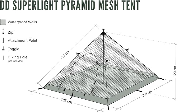 dd superlight pyramid mesh tent