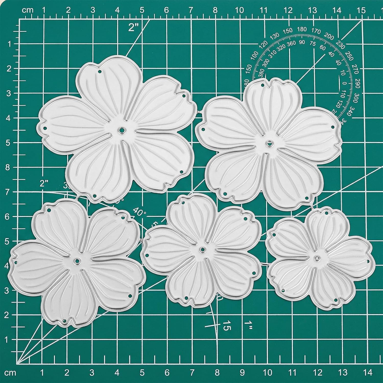 Mabor 3D Flower Metal Die Cuts, Flower Wedding Cutting Dies for Card Making Decorative Cut Stencils for Scrapbook Cutting Dies for Cards DIY Crafts Album Embossing Scrapbooking