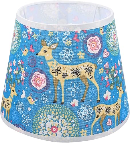 OSALADI Decoración para el hogar, accesorios de interior, pantalla de tela, pantalla de tela, pantallas de lámpara pequeñas, clip en la bombilla de