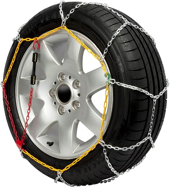 Goodyear Set of 2 x 9 mm Metallic Car Snow Chains Size 100 with Automatic Tensioner - 3