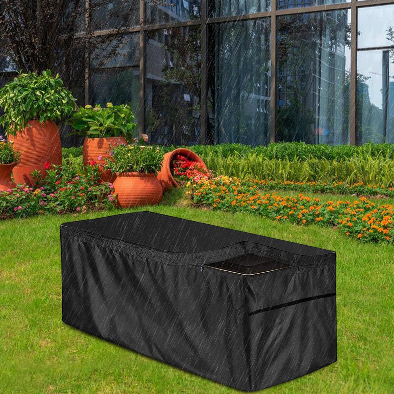 Housse De Barbecue 147x61x117cm – Oxford 210D, PU Imperméable, Cordon De Serrage, Anti-UV, Coupe-vent, Avec Sac De Rangement