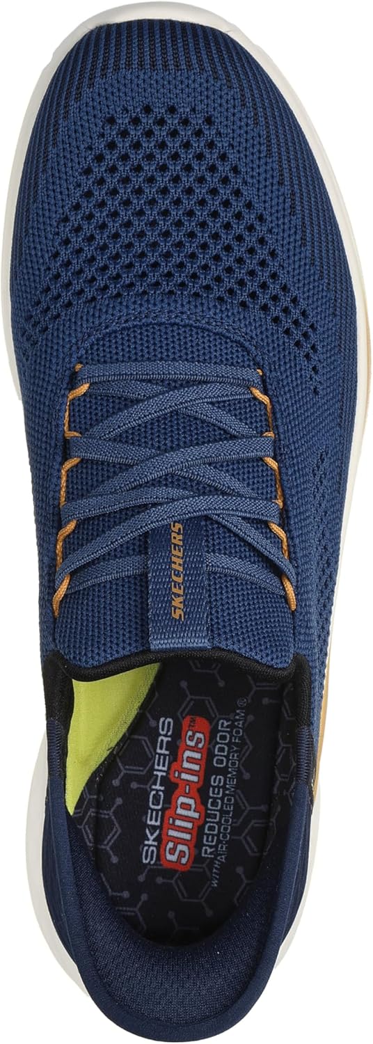 Skechers Men's Slade - Quinto Hands Free Slip-in Men's Casual, Blue, 11.5, Medium, US - Image 3
