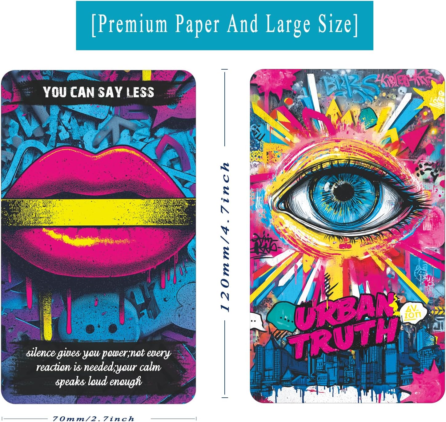 sishui Urban Truth Oracle, 80 Oracle Card Deck for Beginners,Intuitive Oracle Cards for Love, Relationships, Emotional Insight,Daily Readings, Self Reflection, and Real Life Guidance