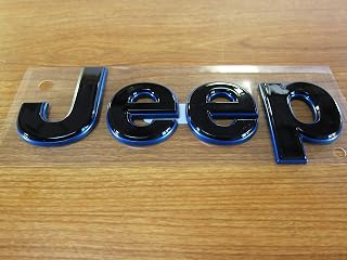 Mopar OEM - Placa de nombre para Jeep Grand Cherokee 2018-2019, color negro y azul