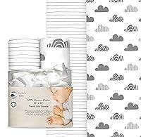 Vista 55 de Las sábanas bajeras de colchón 100% algodón orgánico se ajustan y son compatibles con Graco Pack n Play, Babyletto, Pamo Babe, Baby Trend y muchos