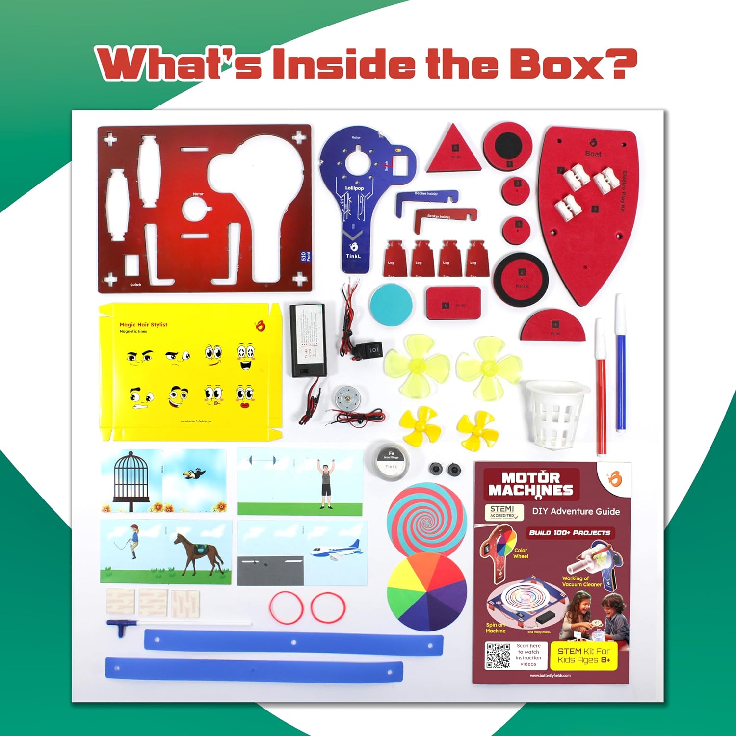 Butterfly EduFields 100+ STEM Toys for Ages 8-13 Boys Girls | STEM Projects kit for Kids 6 7 8 9 10 12 Years | Motor Machines - Robotics & Engineering Toys | Gifts for Smart Kids - Image 5