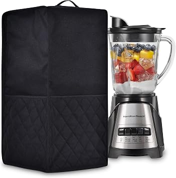 Kitchen Blender Dust Cover,Blender Covers Compatible with Ninja Foodi Blender,Juicer Cover with Accessory Pocket. Waterproof Fabric, Easy to clean Black