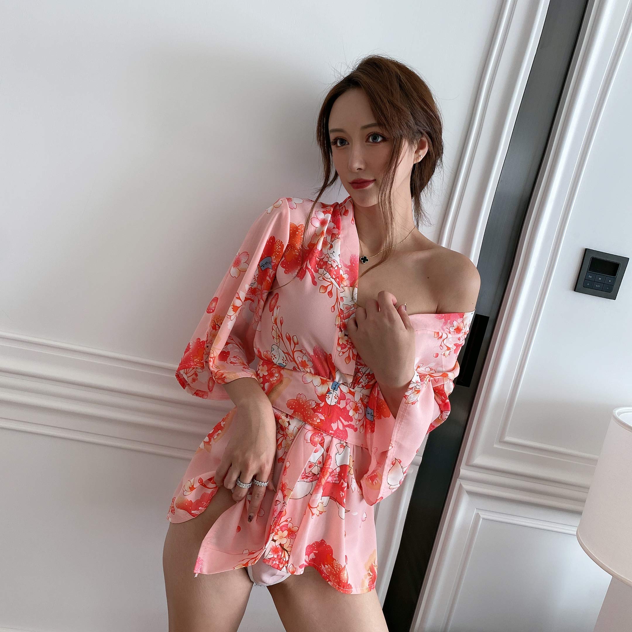 Amazon.co.jp: SATISFEE 花魁 コスチューム ランジェリー セクシー