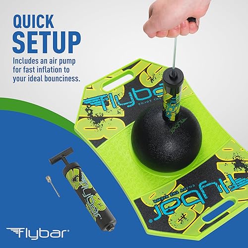 Miniatura 2 de Flybar Pogo Ball para niños tabla de rebote con bomba y cubierta de agarre fuerte