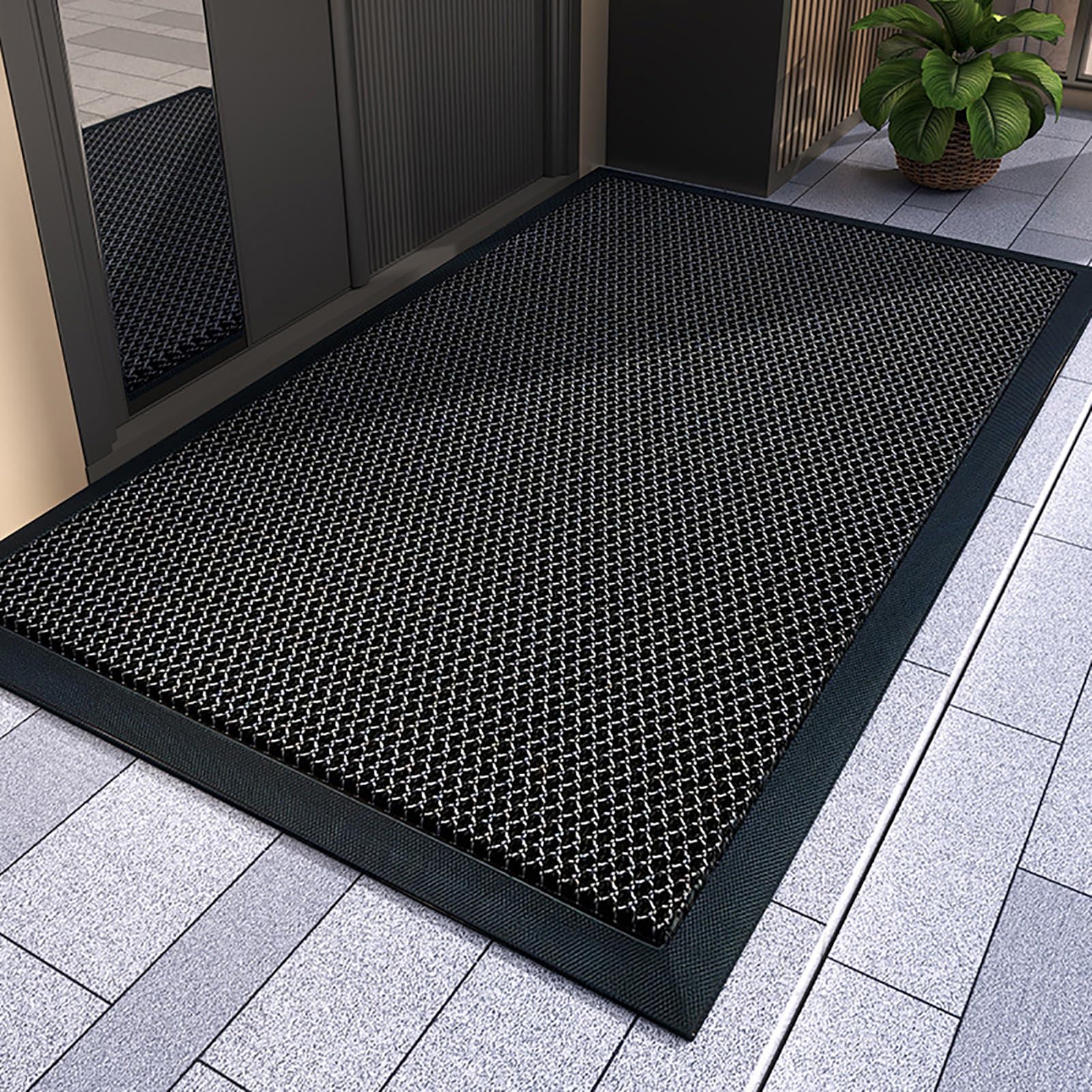 Tapis extérieur étanche pour terrasse et jardin - Paillasson grand format antidérapant