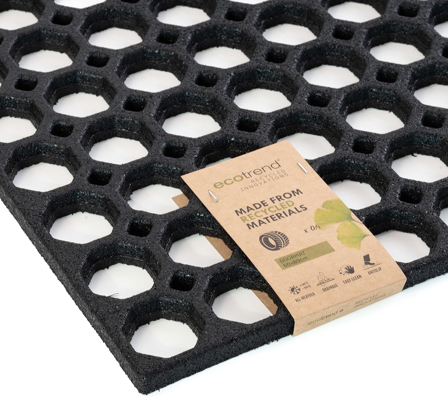 Outdoor Rubber Ring Entrance Floor Door Mat, Heavy