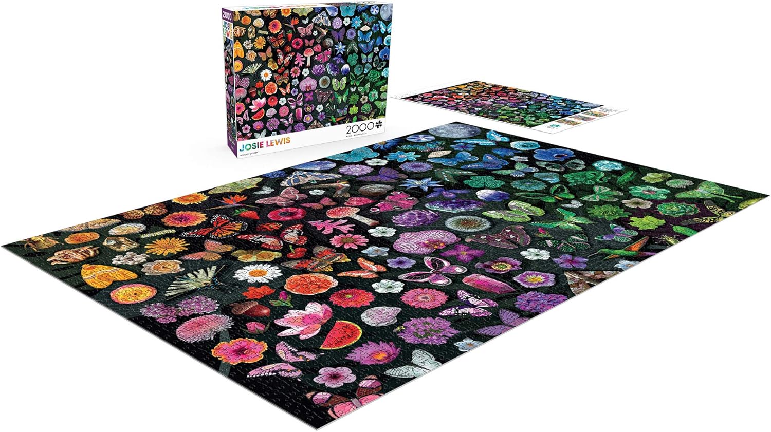 Buffalo Games - Josie Lewis - Twilight Garden - 2000 Piece Jigsaw Puzzle for Adults Challenging Puzzle Perfect for Game Nights