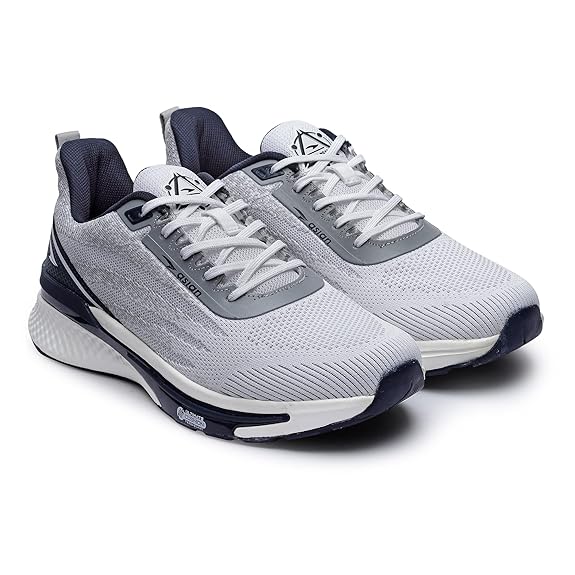 Fiber-01 Men's Sport Shoes | Ideal for Running, Walking & Gym | Orthopedic Memory | Breathable Knitted Upper