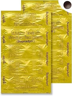 Supradyn Multivitamins Tablets With Minerals And Trace Elements, 75 Tablets (5 Strips)