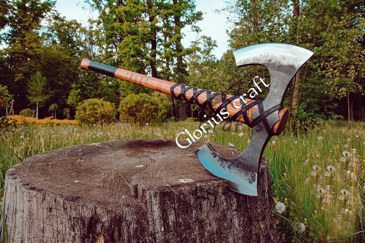 Amazon.com : GLORIUS Craft Double Head Berserker Axe Two