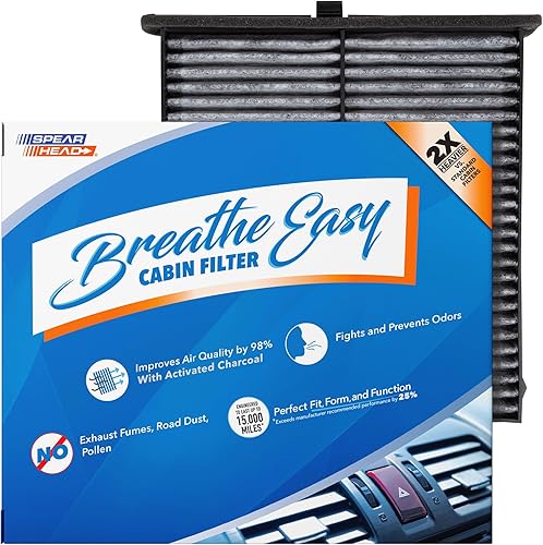 Miniatura 62 de Spearhead Odor Defense Breathe Easy - Filtro de cabina para AC y calentador Compatible con 300 2011-23, Challenger 2011-23, Charger 2011-23 como