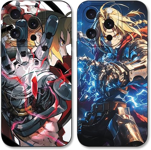 TBNMBGY 2 Piezas Funda para iPhone 16 6.1'', Cool Dibujos Animados Animé Aesthet