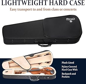 Amazon.com: Cecilio Full Size 4/4 Violin with Hard Case & Shoulder