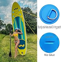 Vista 5 de 6 piezas de almohadilla/parche D anillos para PVC inflable barco canoa balsa acero inoxidable anillo en D Dinghy Kayak tabla de surf tabla de remo