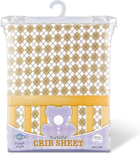 Vista 65 de Abstract Sábanas de algodón para cuna pequeñas – Pack n Play Sábanas bajeras – Sábanas ultrasuaves para cuna para niños y niñas – Universales