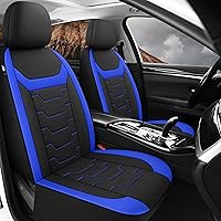Vista 2 de CAROMOP Breathable Car Seat Cover 2 Front Seats, 3D Air Mesh Cloth Seat Covers for Cars, Universal Fit Automotive Car Interior Covers for SUV Vans