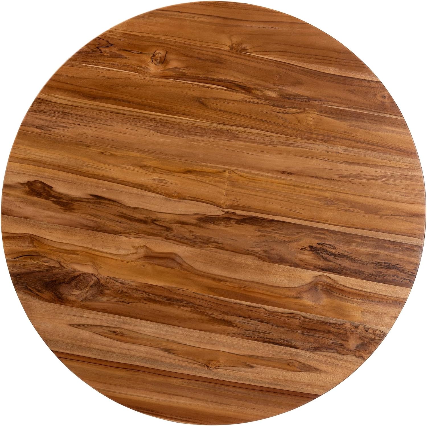 bali & pari Caribic Slatted Acacia Wood Dining Table, Natural Brown