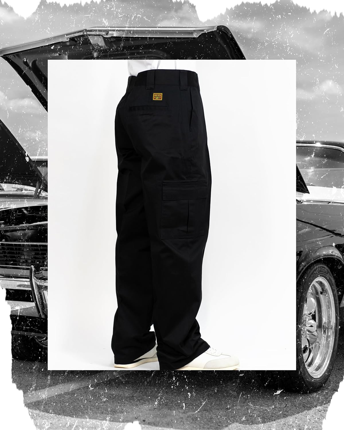 FB County Kackies Cargo Work Pants - Unisex Loose Fit Cotton-Poly Twill Cargo Pants w/Button & Zip Fly Closure