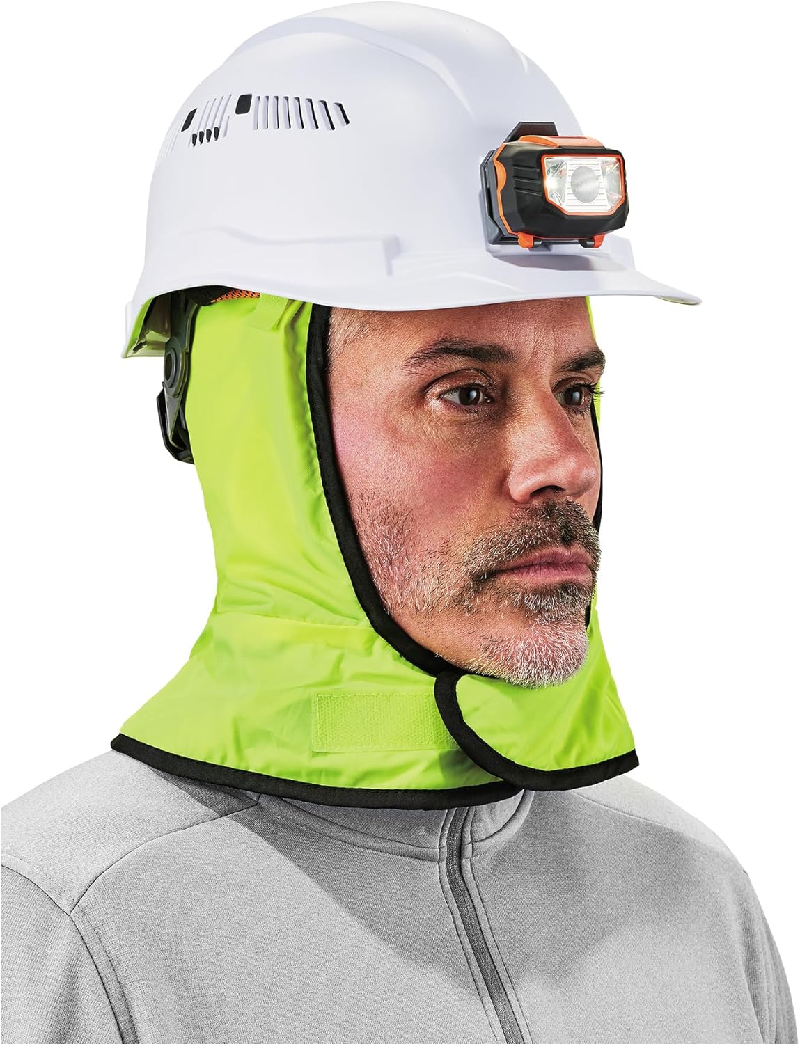 Ergodyne N-Ferno 6842 Winter Hard Hat Liner - 2-Layer, Fleece-Lined, Polyester Shell, Shoulder Length