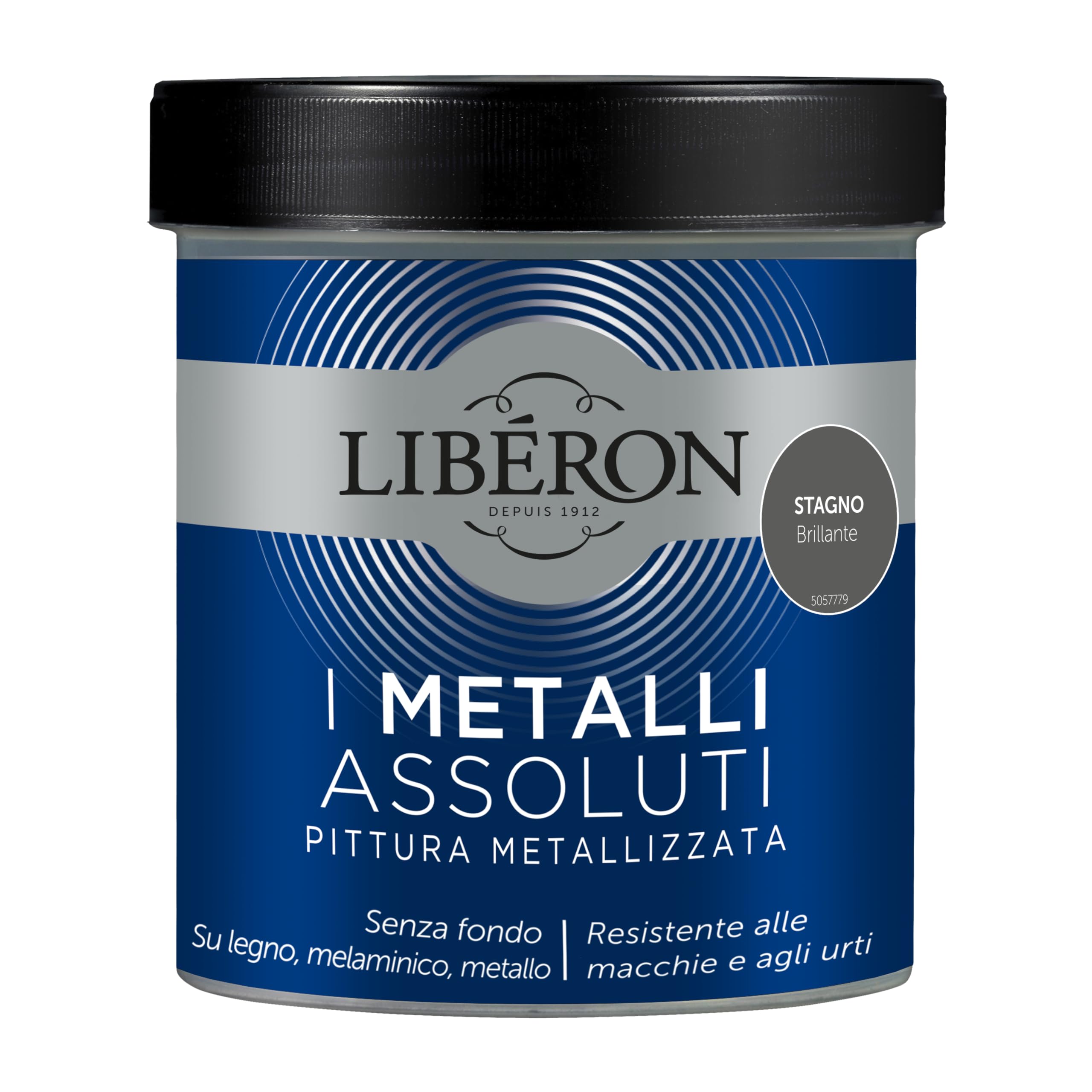 Libéron I Metalli Assoluti Pittura Metallizzata Stagno Brillante 0.5 L