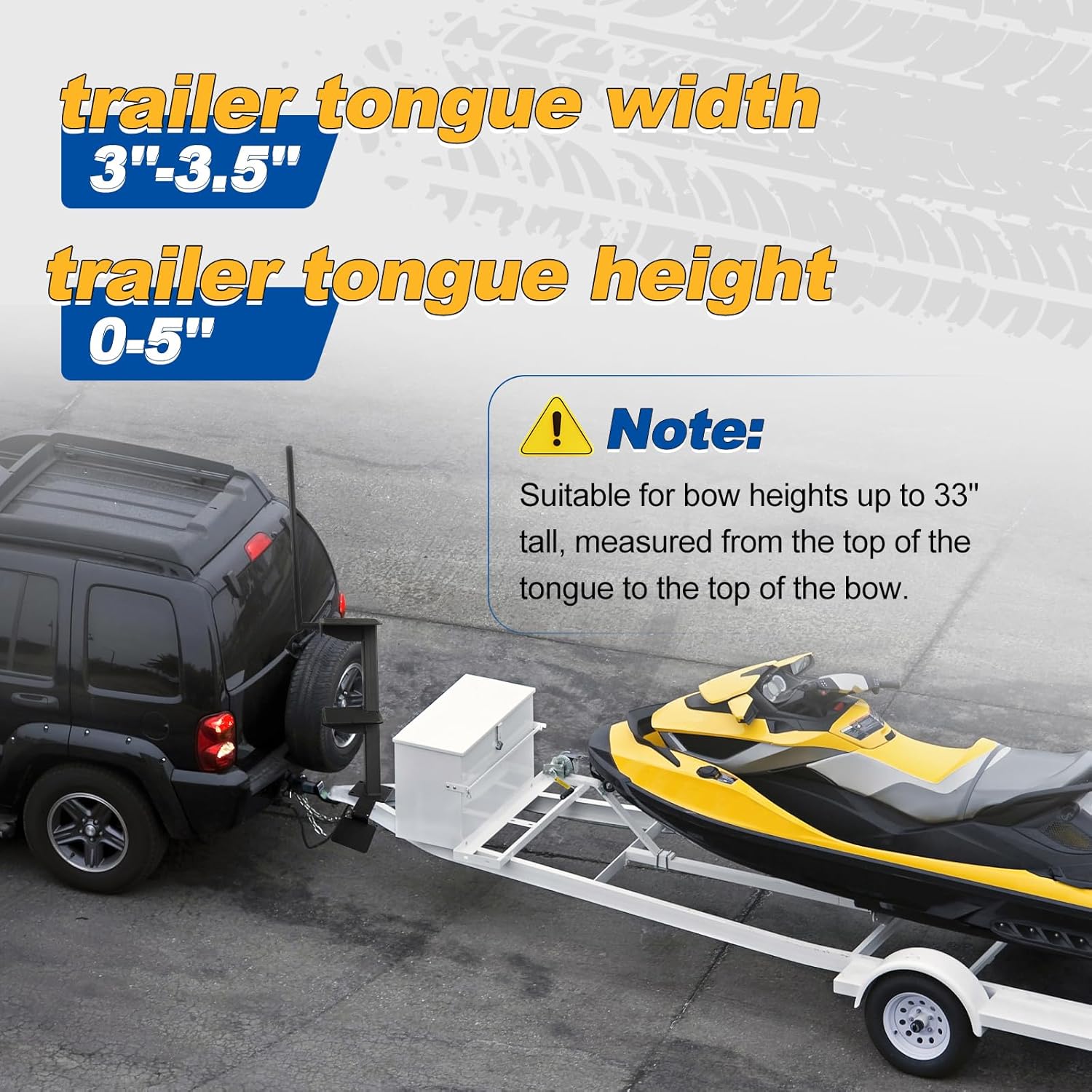 Universal Boat Trailer Steps with Handle Fit for Bass Boats, Pontoon Boats, Hunting Boats, etc