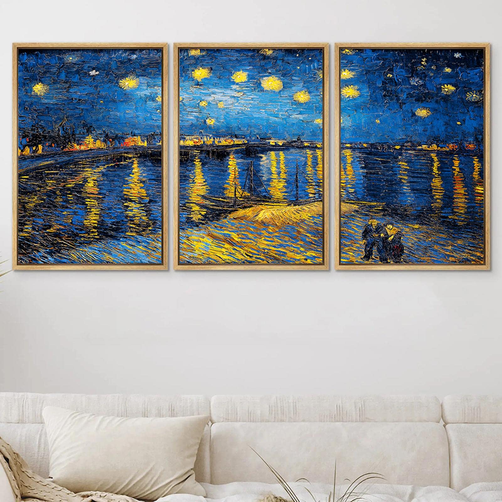 HAUS AND HUES Set Di 6 Quadri Van Gogh - Stampe D'arte Impressionista Con Piante, Cornice Nera, Decorazione Da Parete Per Soggiorno
