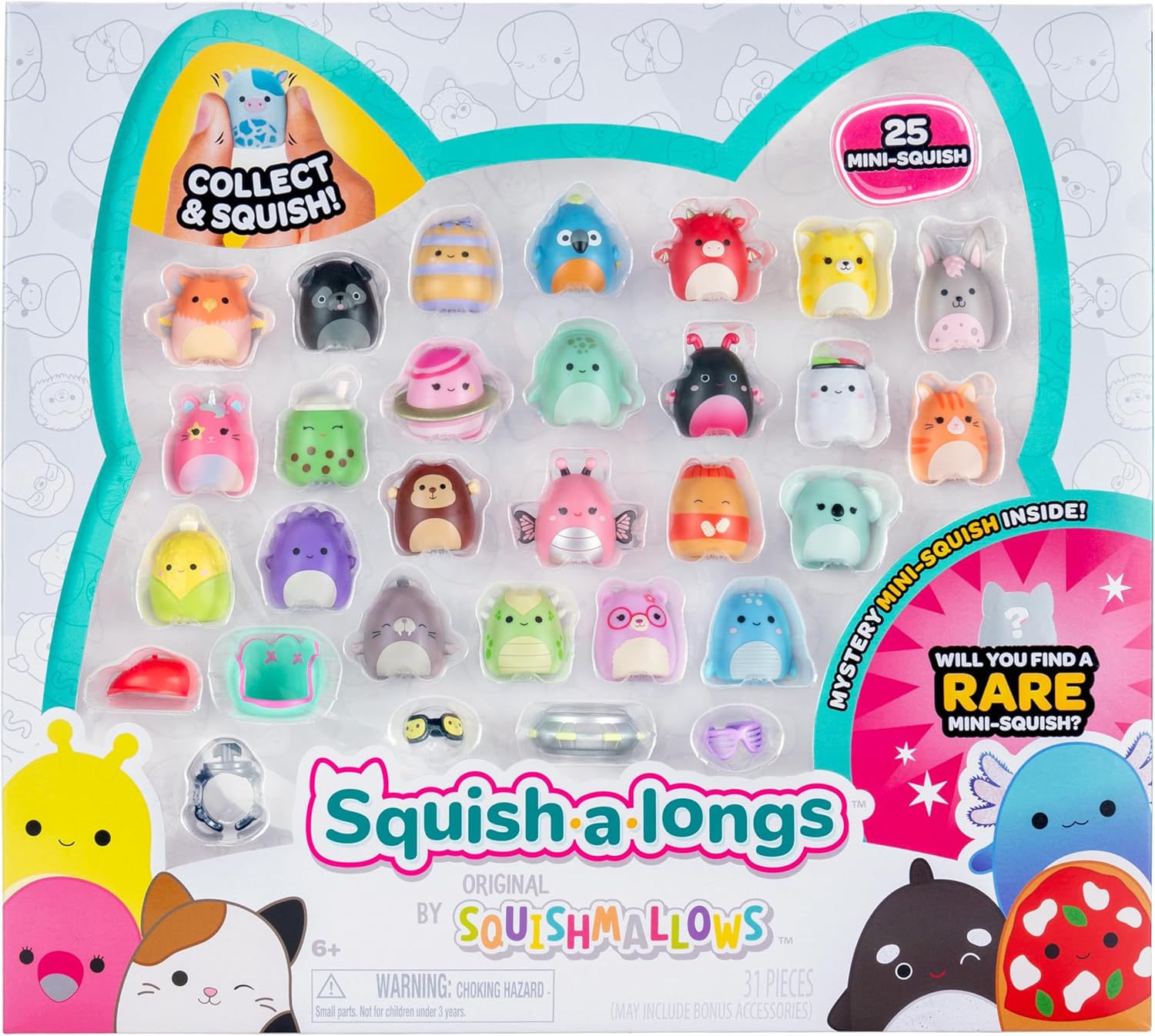 Amazon.com: Squish-a-longs Mini-Squish 25-Pack (Wave 3, Style 1) : Toys ...