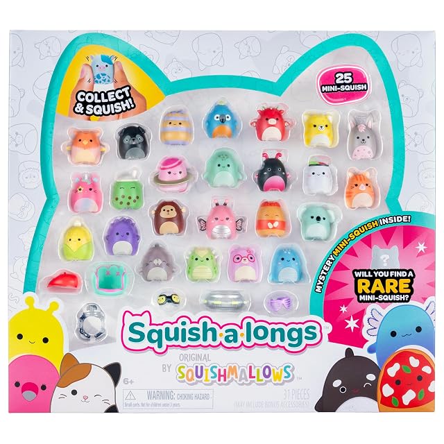 Squish-a-longs Mini-Squish Pack de 25 (Ola 3, Estilo 1)