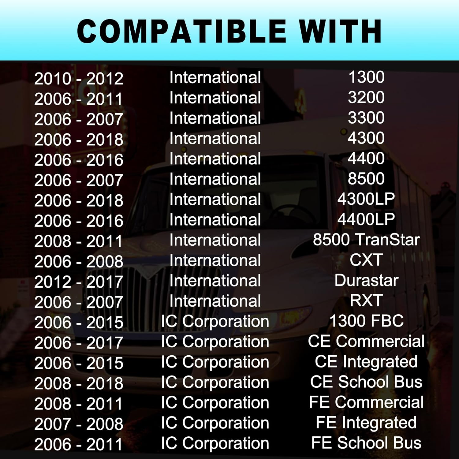 603-5104 2602943C91 Heavy Duty Engine Coolant Reservoir Tank with Cap & Tubing Compatible with 2006 - 2018 International 1300 3200 4300 4400 8500 4300LP 4400LP | IC Corporation CE Commercial, and More