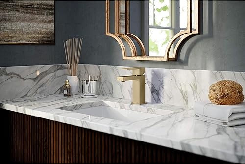 Miniatura 10 de Symmons SLS-3612-BBZ-1.0 Grifo de baño de un solo orificio Duro con montaje de drenaje en bronce cepillado (1.0 GPM)